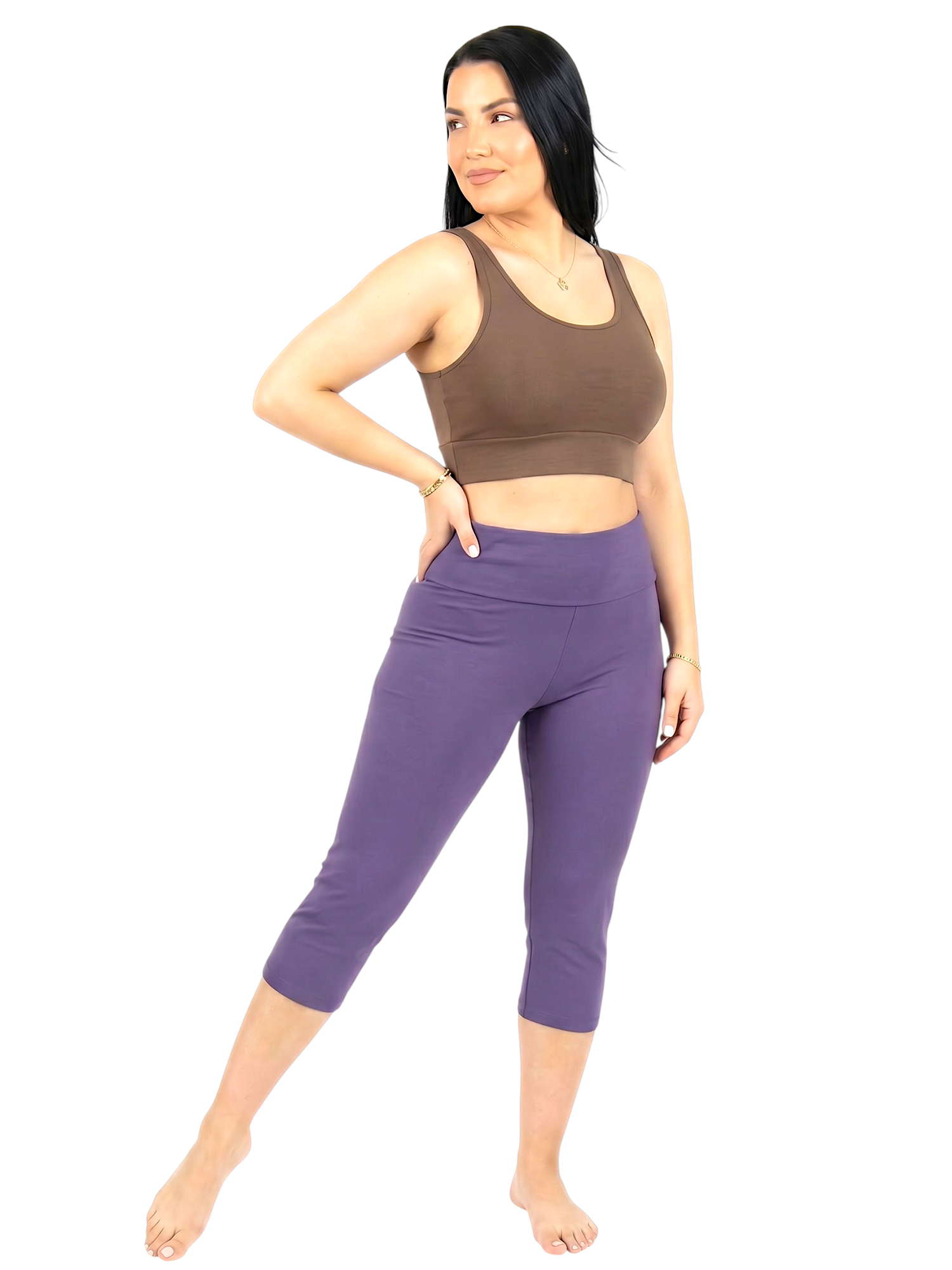 High Waisted Legging, Capri