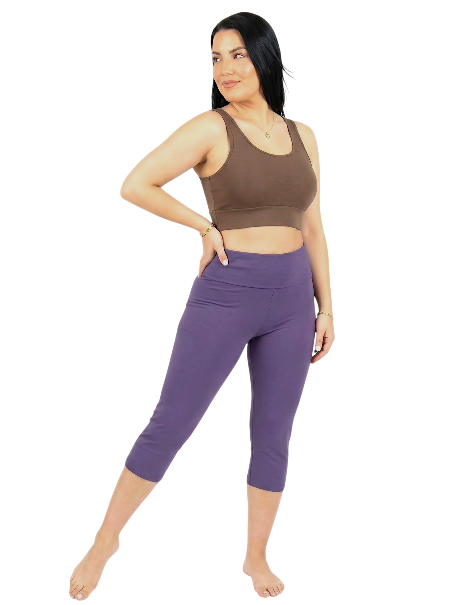 High Waisted Legging, Capri