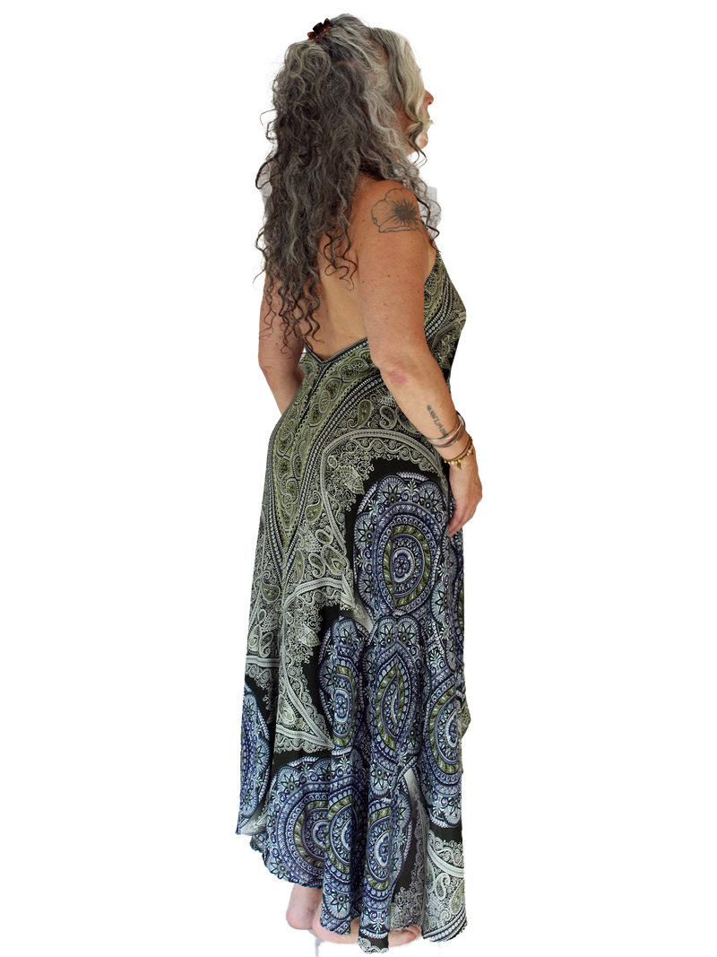 Kerchief Dress, Circles Print